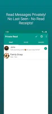 Private Read -No Online Status android App screenshot 5